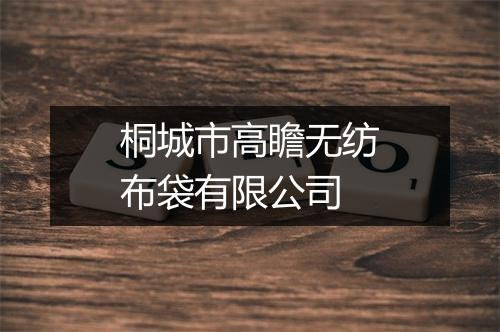 桐城市高瞻无纺布袋有限公司
